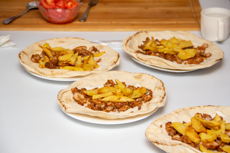 Shawarma facuta in casa
